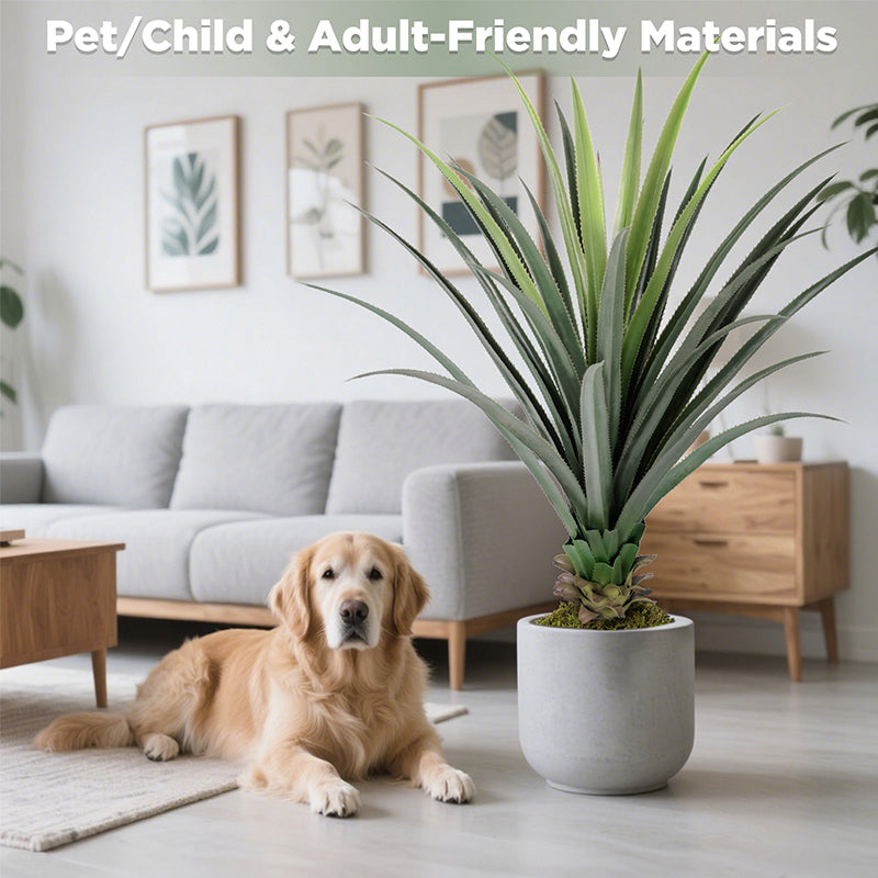 4FT Spiked Agave Potted Plant