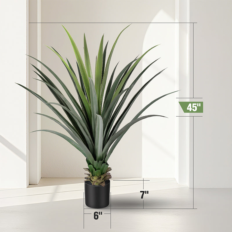 4FT Spiked Agave Potted Plant