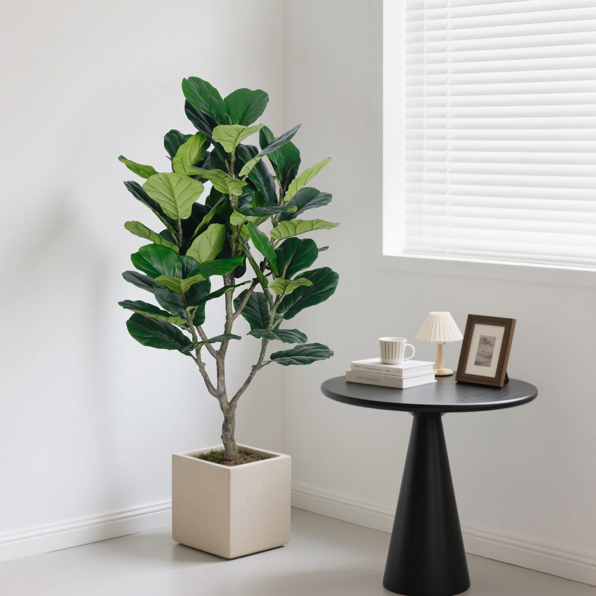 4.5FT Artificial Ficus Lyrata Fiddle Leaf