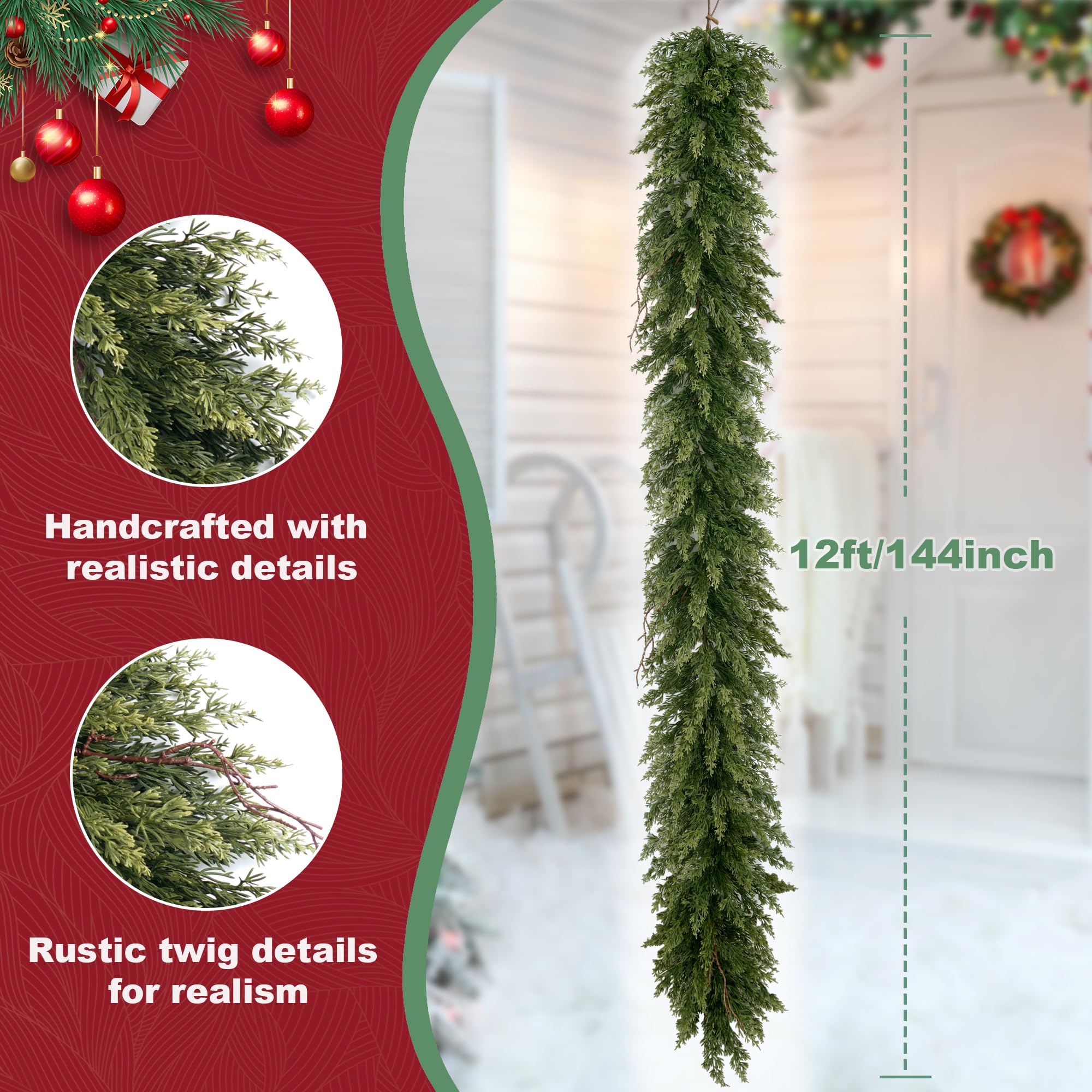 2/3/4/5FT 2Pack The King of Christmas trees(Cypress Trees)