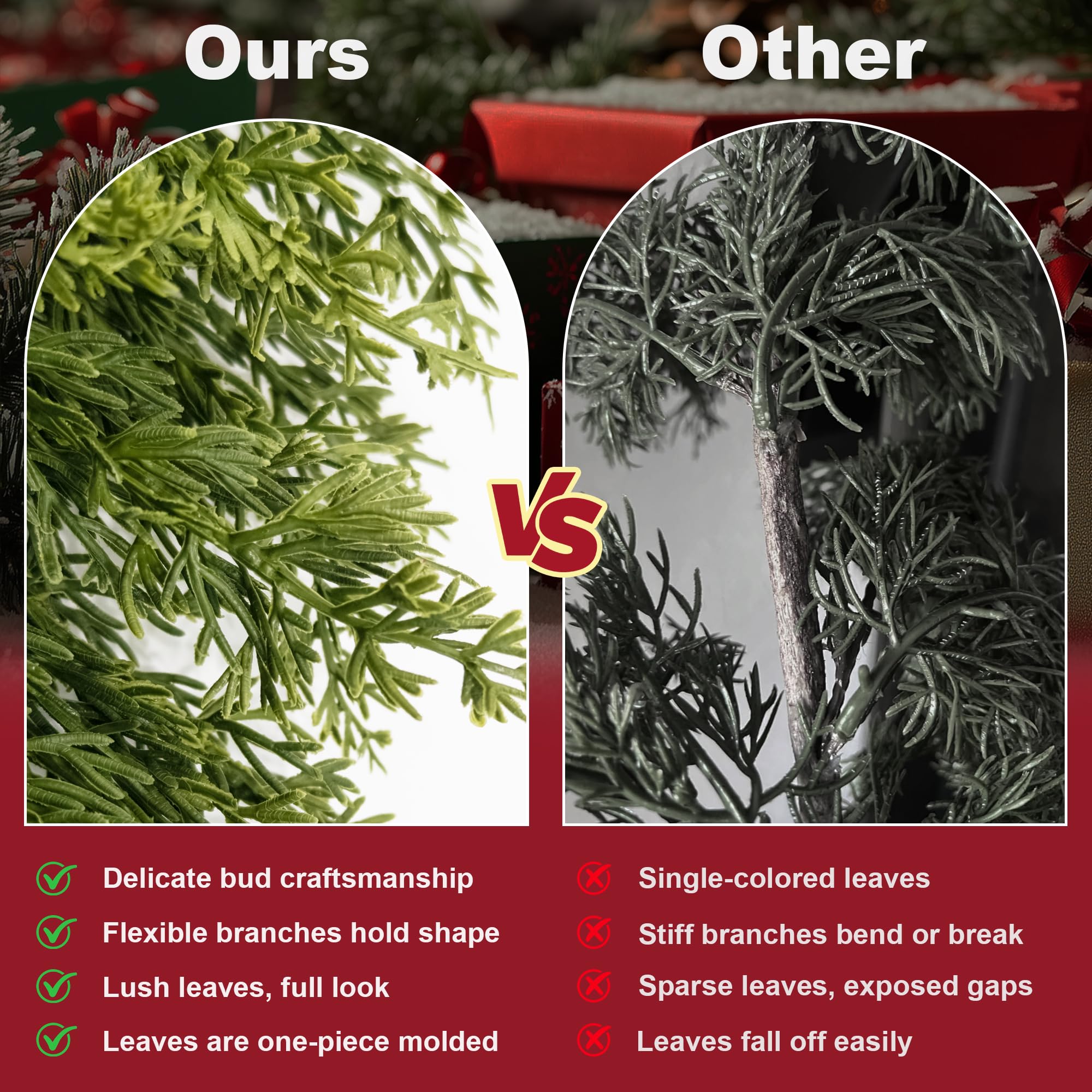 2/3/4/5FT 2Pack The King of Christmas trees(Cypress Trees)