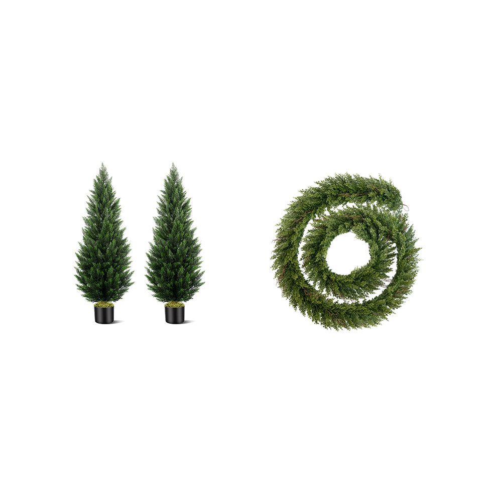 3/4/5FT Artificial Christmas Cedar Trees