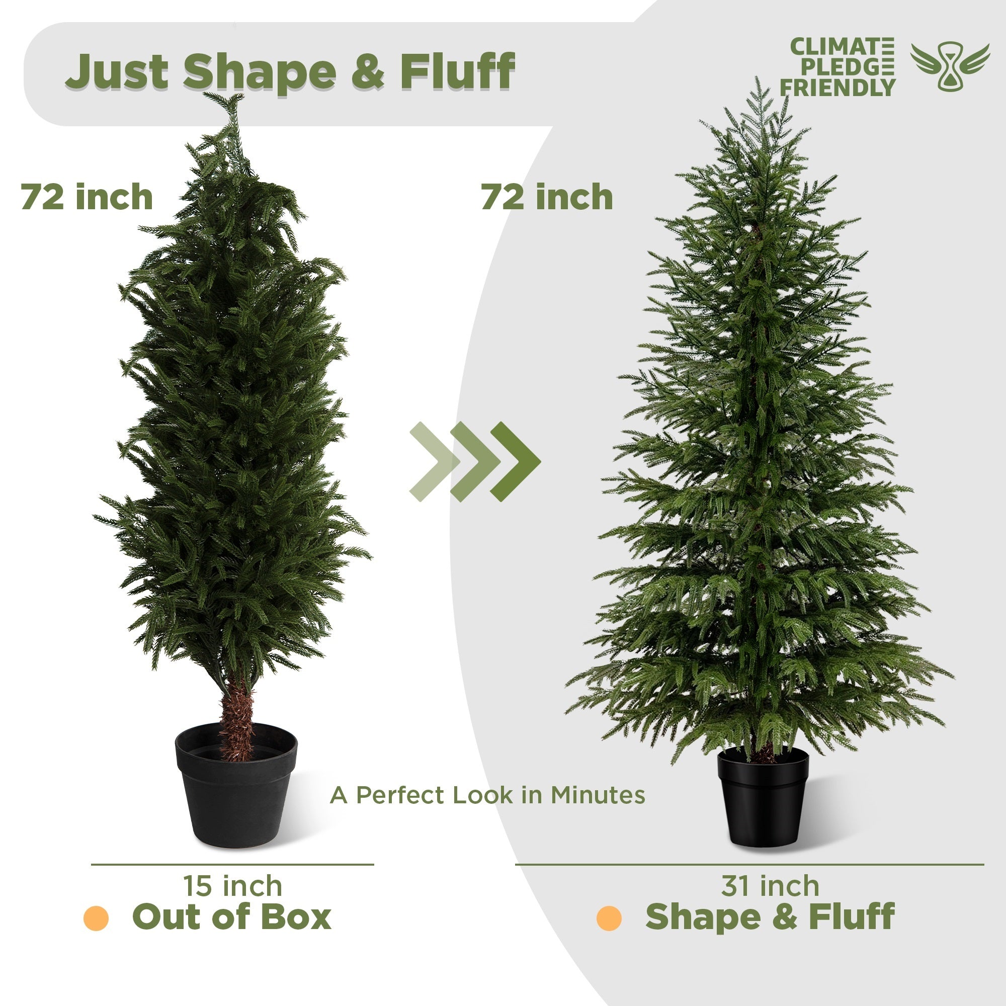 2/3/4/5/6FT Artificial Norfolk Pine Trees