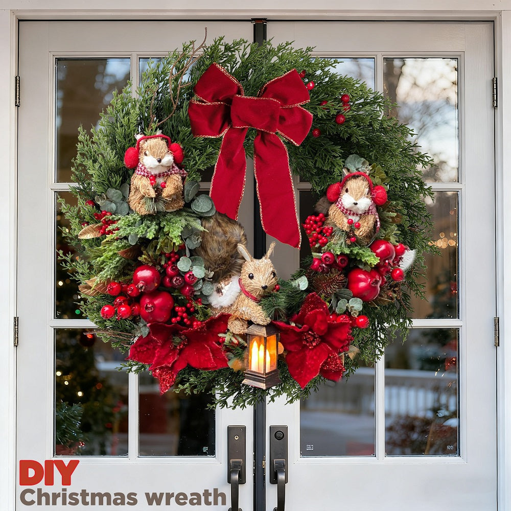 The Holiday 24in Artificial Dead Branch Wreath(Cypres Foliage)